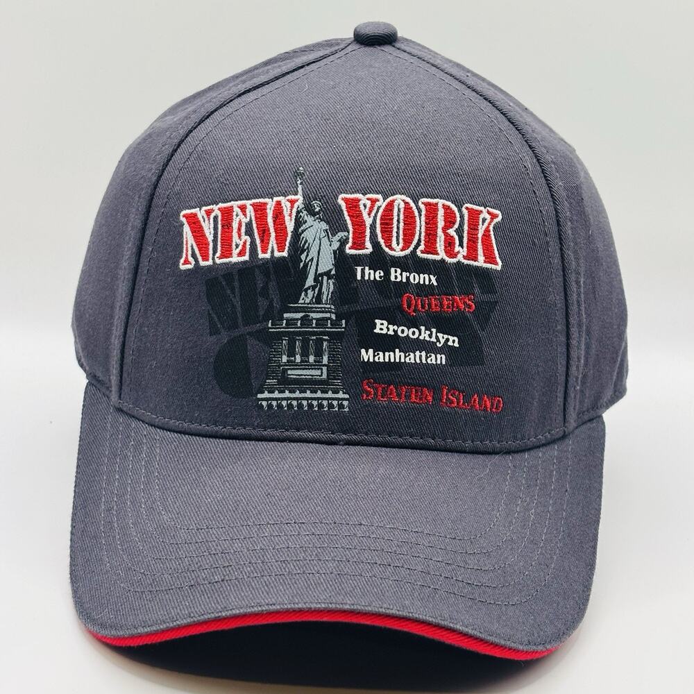 New York City Hat Strapback 5 Boroughs Statue Of Liberty NYC Blue Tourist